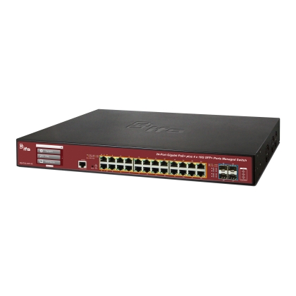 Switch 24 Port PoE+ GigaEth + 4SFP Up10G