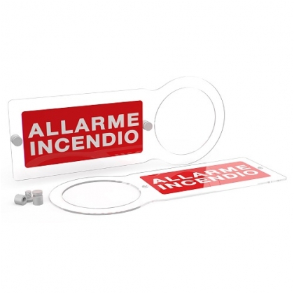 Cartello da parete ALLARME INCENDIO 6pz