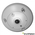 Truvision IP Dome 360° da esterno 12 Mpx 1.29mm fisheye audio IR 15m IP67 IK10 grigia