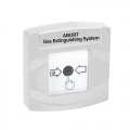Avvisatore manuale disattivazione spegnimento tipo B doppia azione bianco EN12094-3