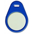 Scheda prox portachiavi colore blu.