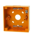 Scatola arancione montaggio a vista avvisatore serie NC-MC e DM 31xx